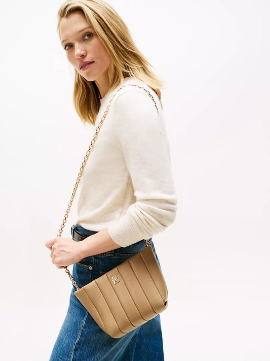Tommy Chain Strap Quilted Crossbody Bag