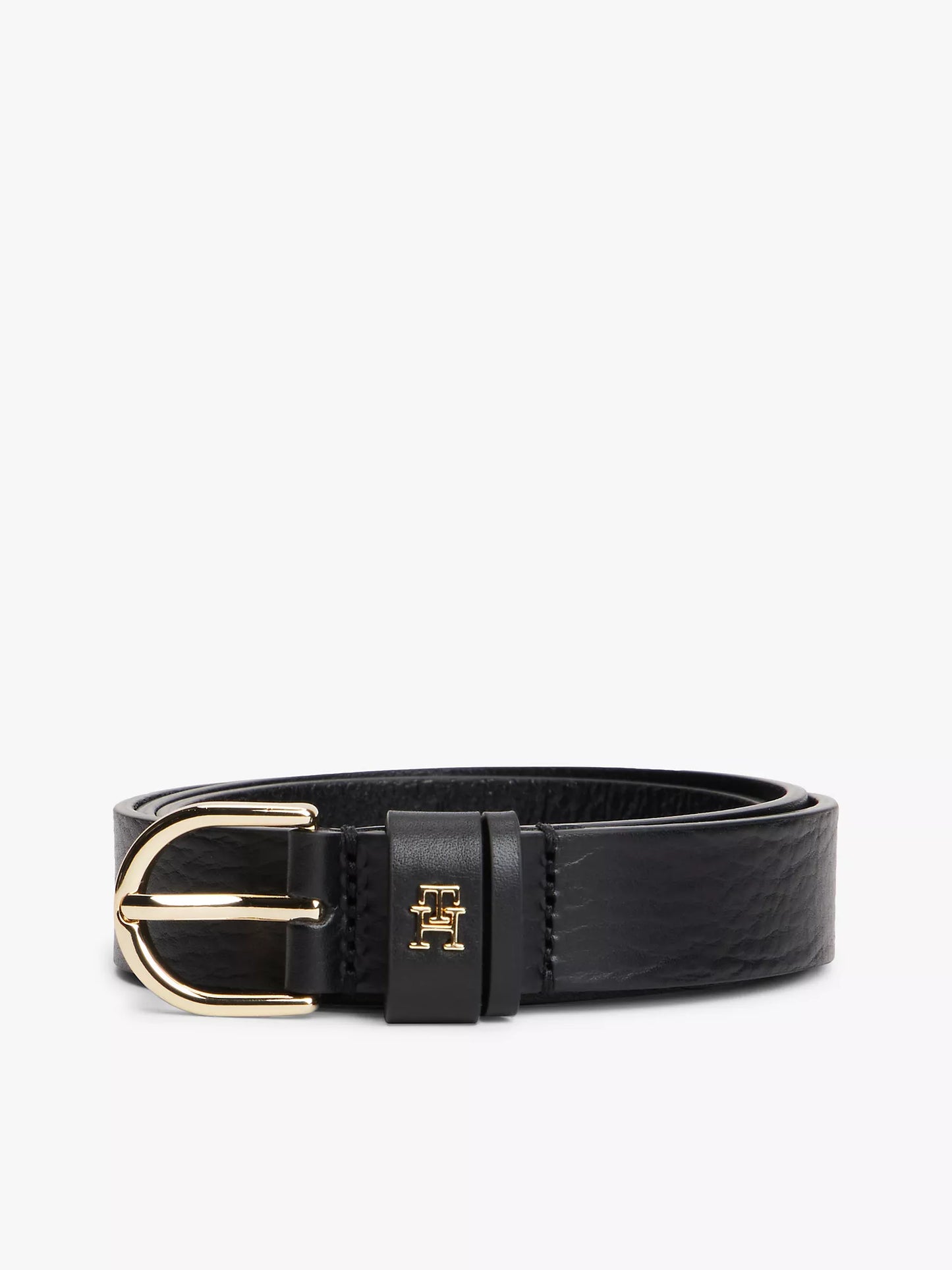 Tommy Hilfiger Monogram Slim Leather Belt
