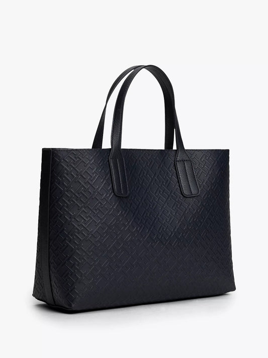 Tommy Embossed Allover Monogram Mini Tote Bag Lebanon