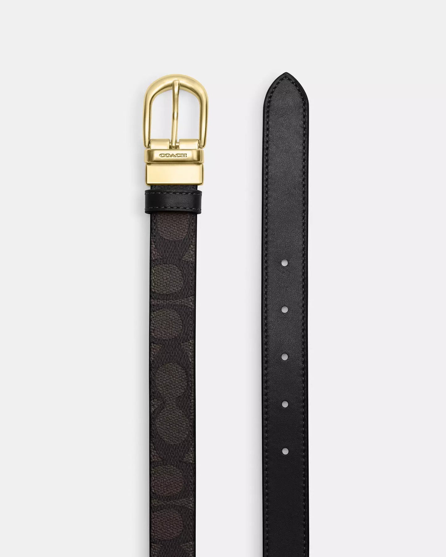 Coach harness buckle cut to size reversible belt Lebanon