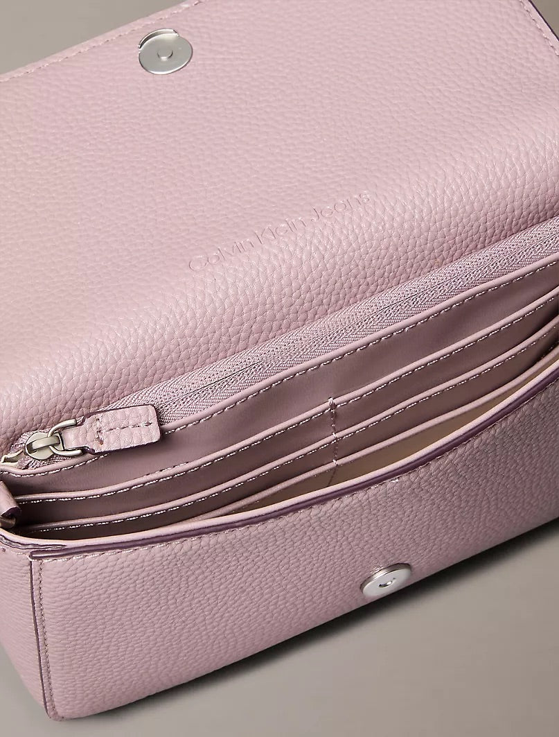 CK Archive Hardware Flap Crossbody Bag Pink - Amariah