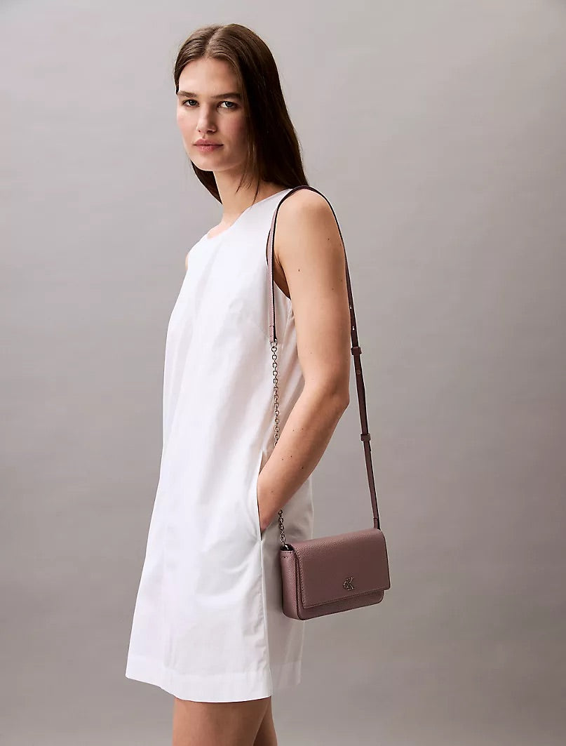 CK Archive Hardware Flap Crossbody Bag Pink - Amariah