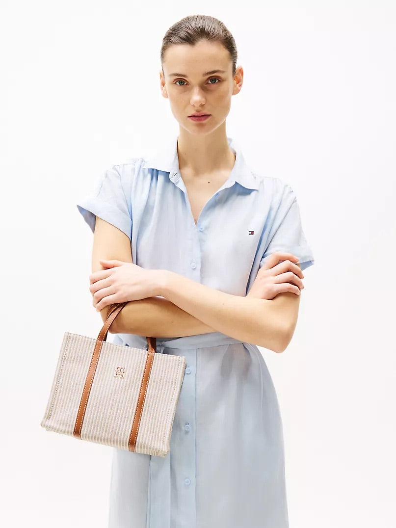 Tommy Stripe Crossbody Mini Tote Bag - Amariah