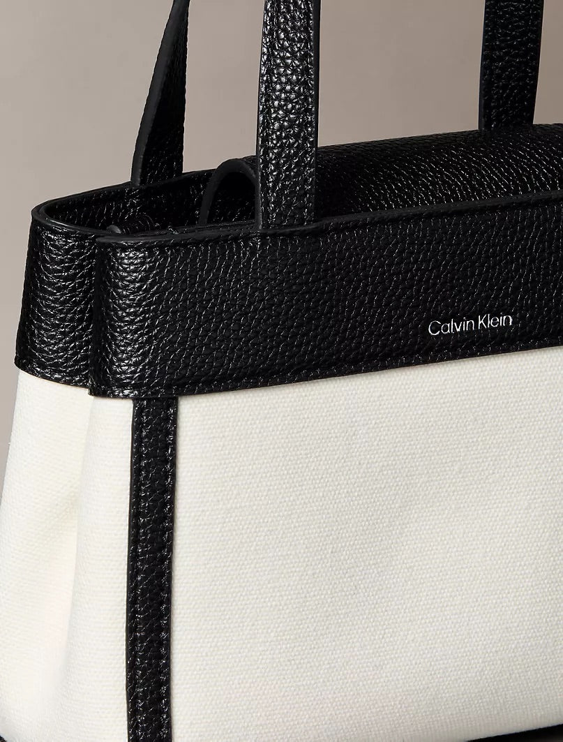 Calvin Klein monogram canvas mini tote crossbody bag – image 5