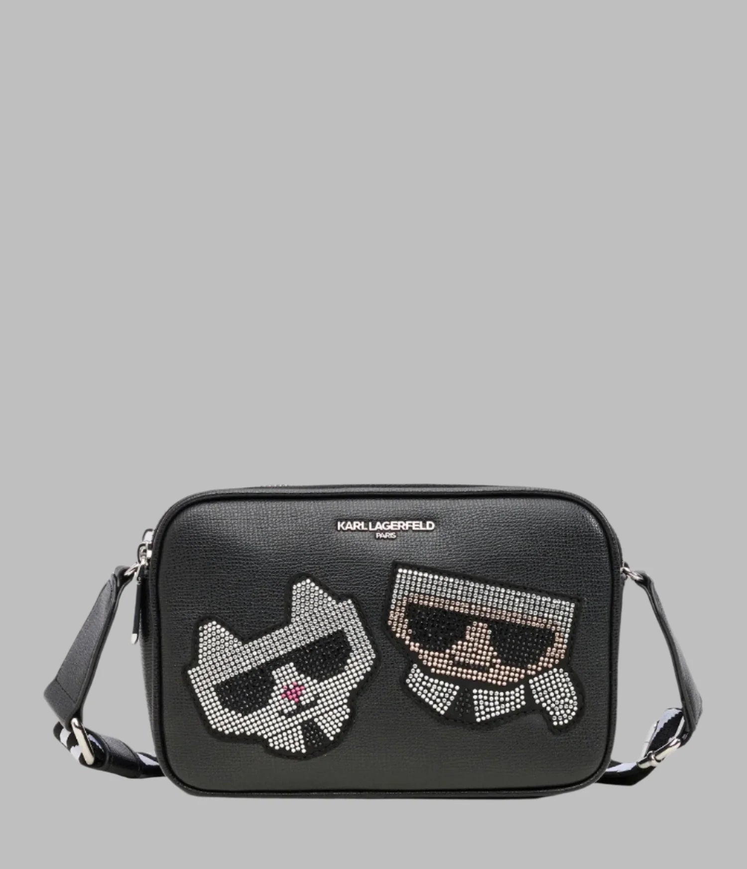Karl Lagerfeld Paris - MAYBELLE RHINESTONE DUO CAMERA CROSSBODY BAG - Amariah