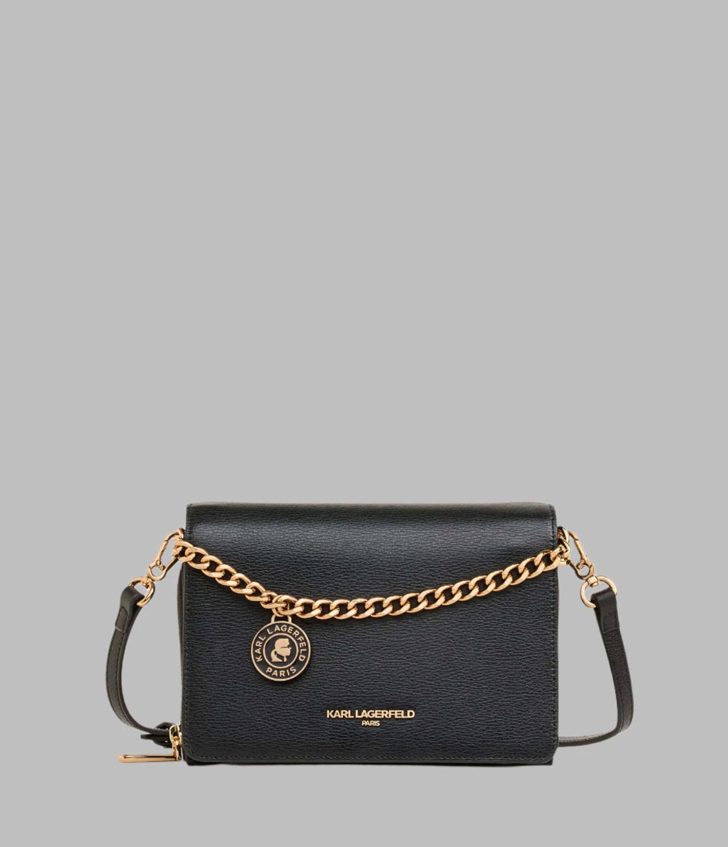 Karl Lagerfeld Paris - LOURDES LEATHER CROSSBODY - Amariah