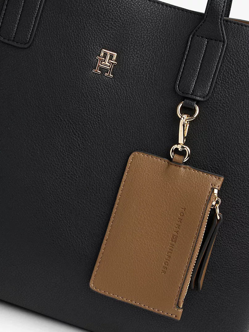 Tommy Monogram Logo Satchel Bag