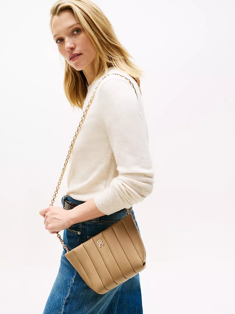 Tommy Chain Strap Quilted Crossbody Bag