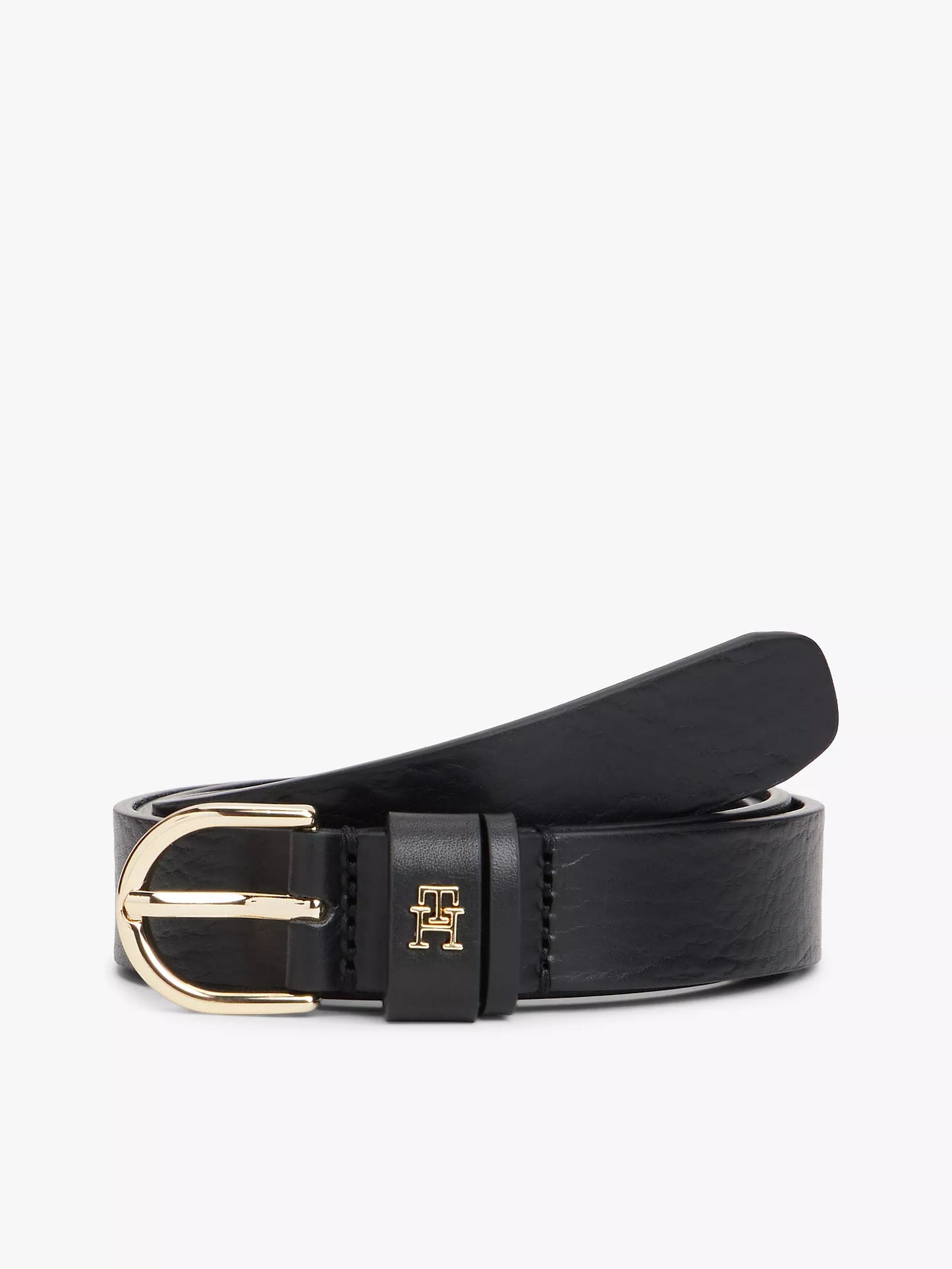 Tommy Hilfiger Monogram Slim Leather Belt