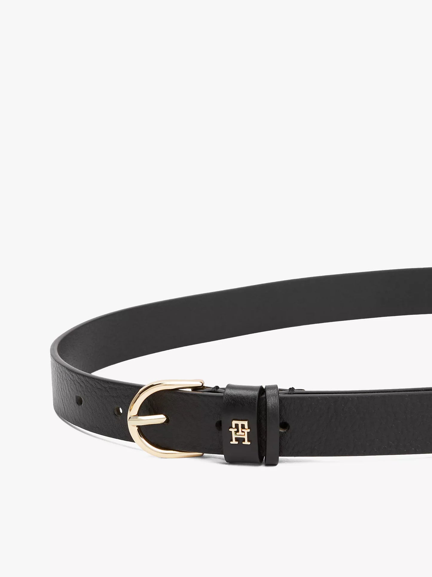 Tommy Hilfiger Monogram Slim Leather Belt
