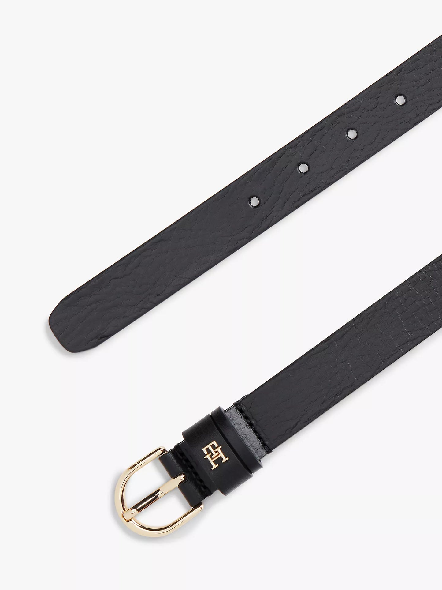 Tommy Hilfiger Monogram Slim Leather Belt