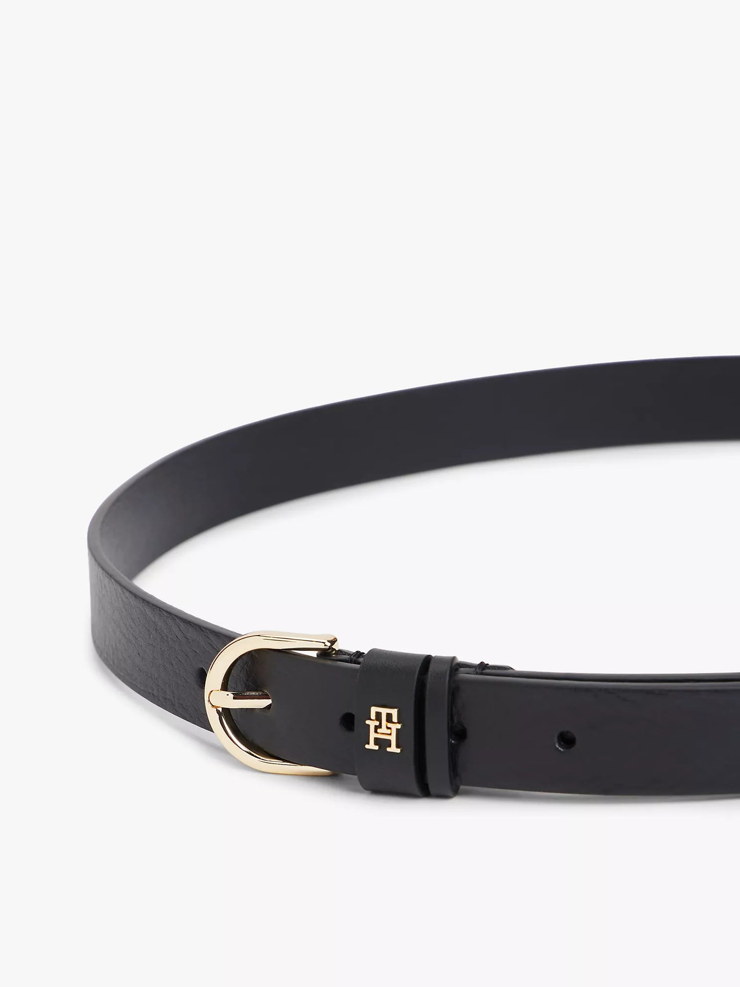 Tommy Hilfiger Monogram Slim Leather Belt