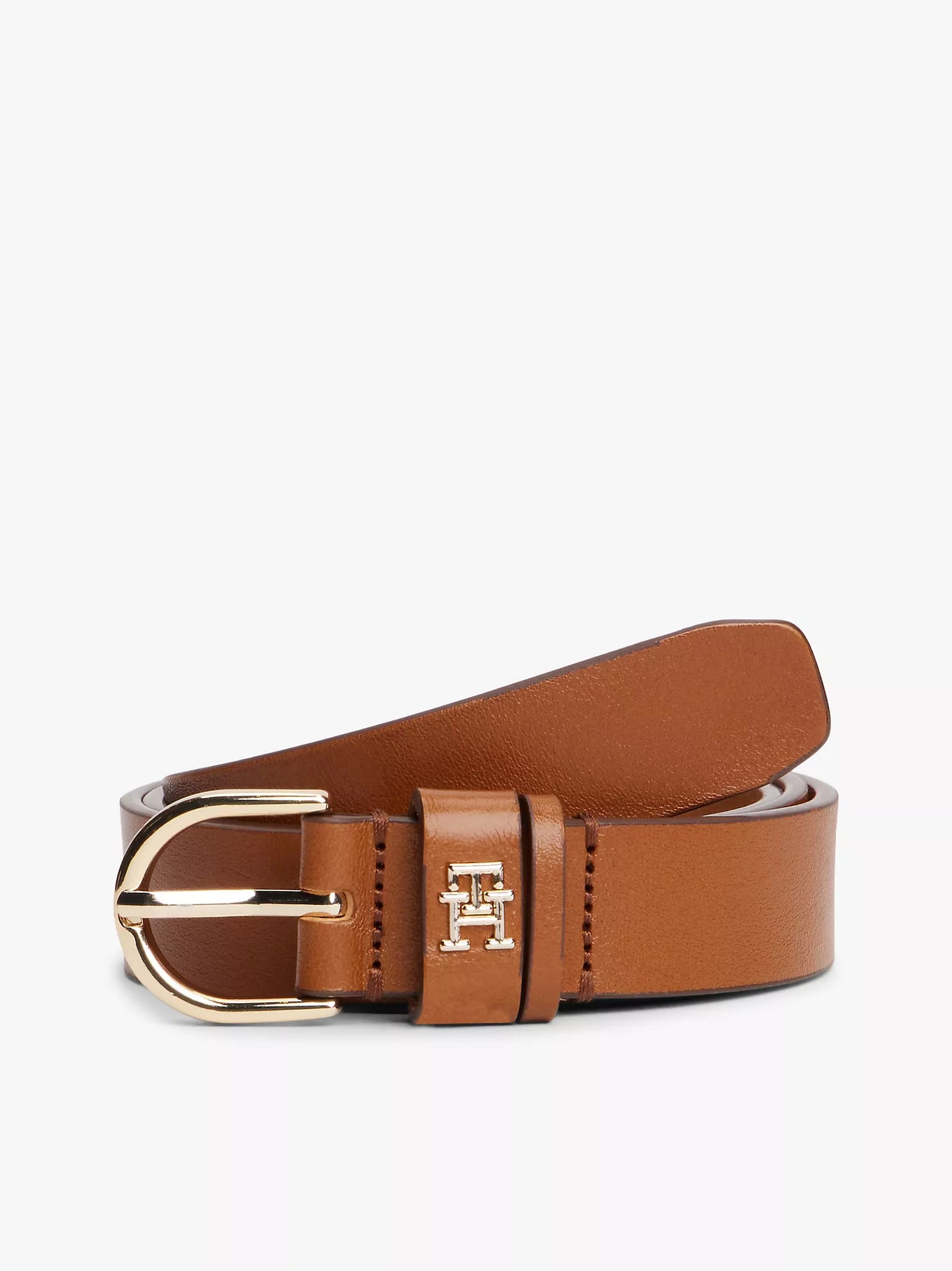 Tommy Hilfiger Monogram Slim Leather Belt