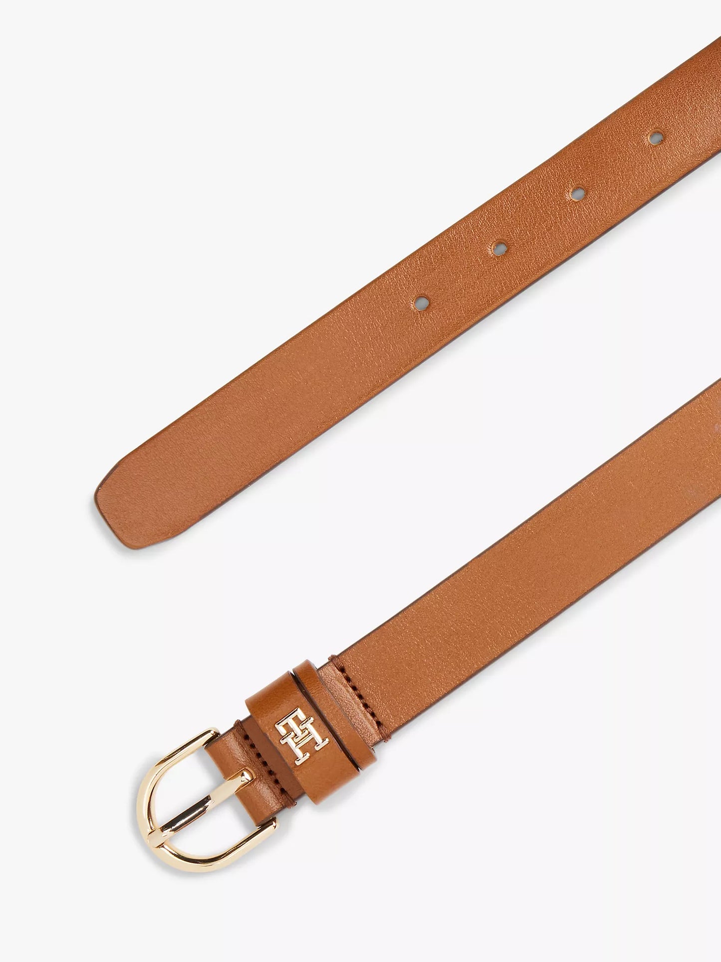 Tommy Hilfiger Monogram Slim Leather Belt