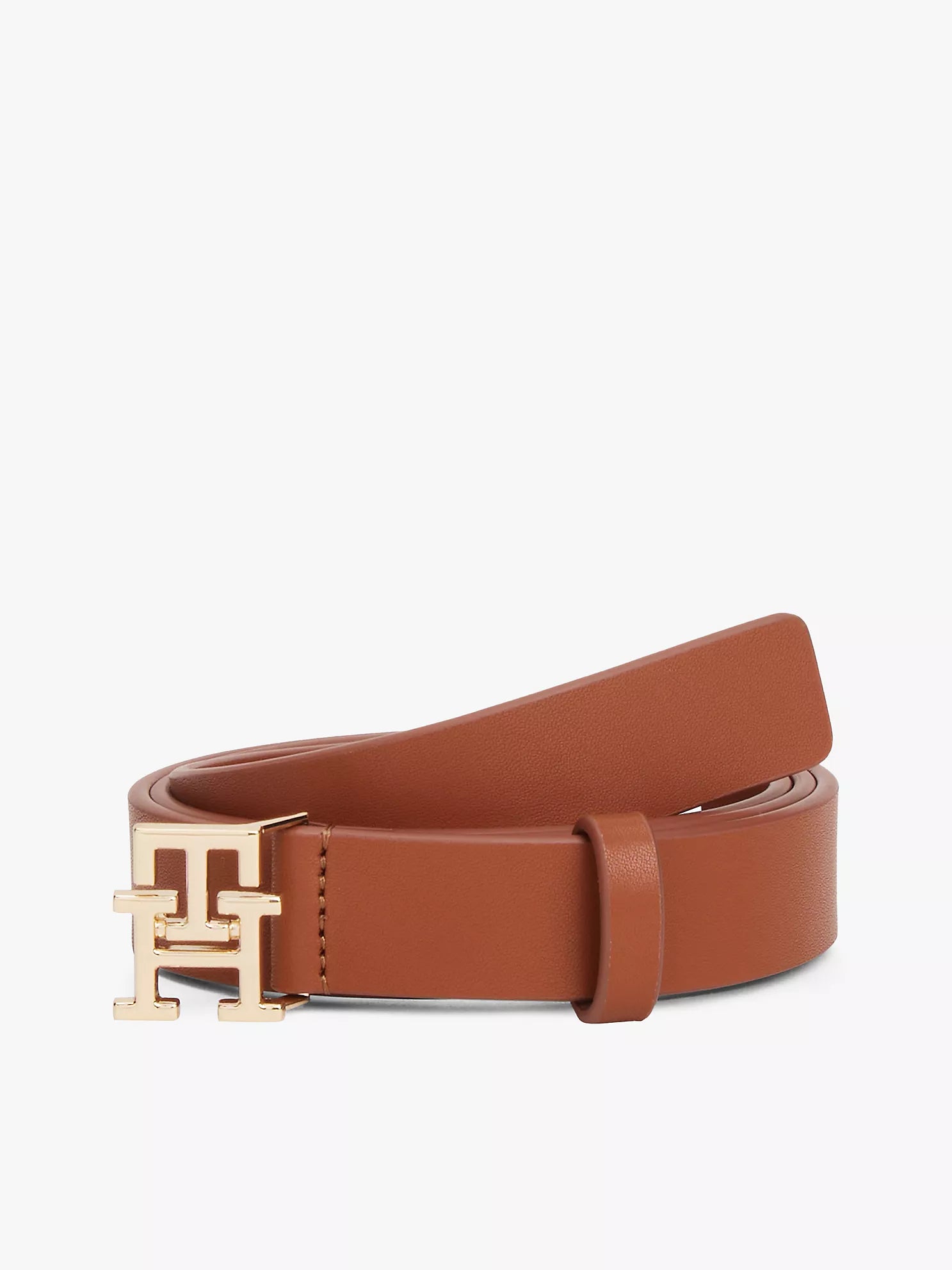 Tommy Monogram Buckle Leather Belt Lebanon