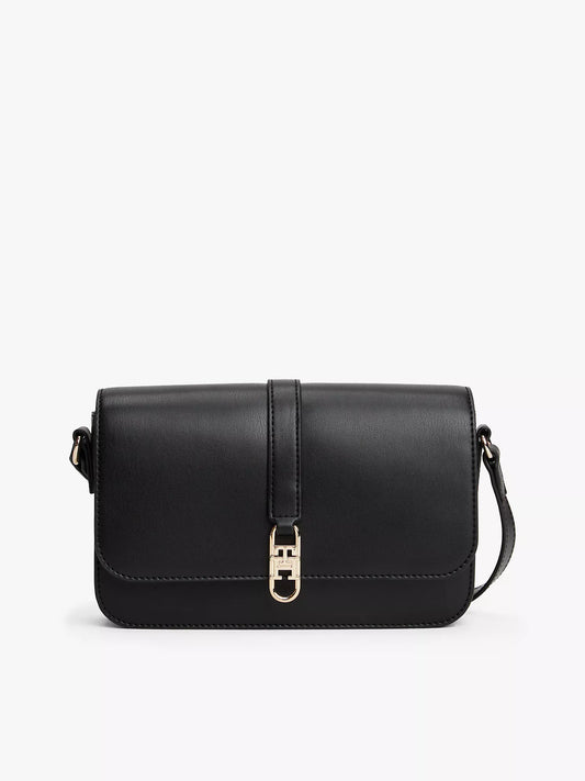 Tommy Hilfiger polished monogram flap crossbody – image 1