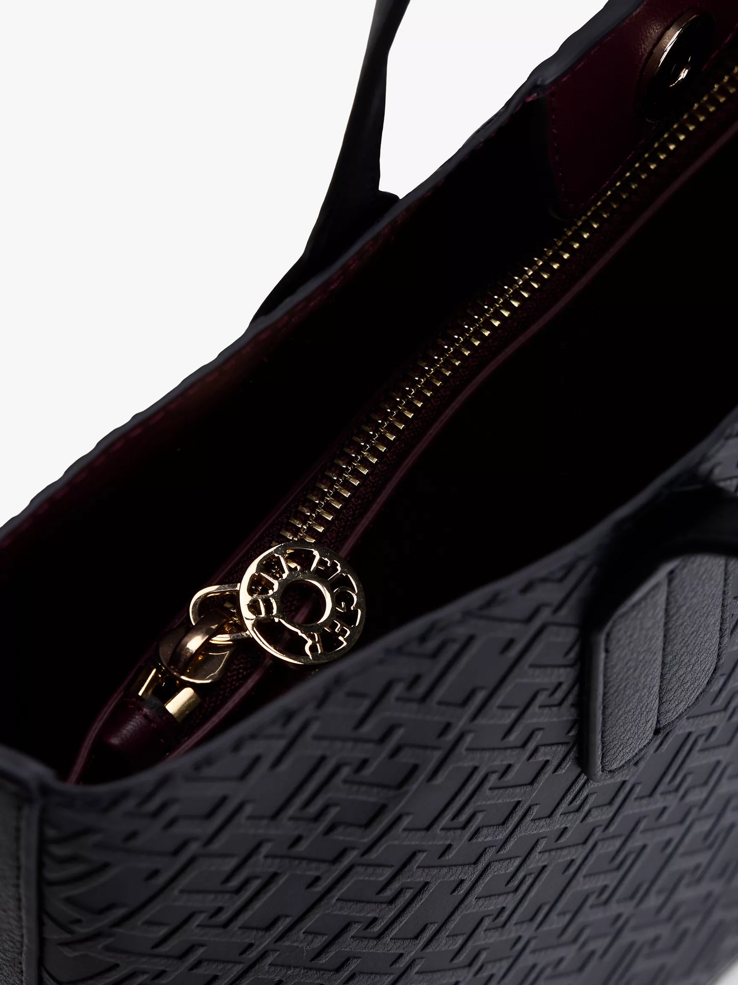 Tommy Embossed Allover Monogram Mini Tote Bag Lebanon