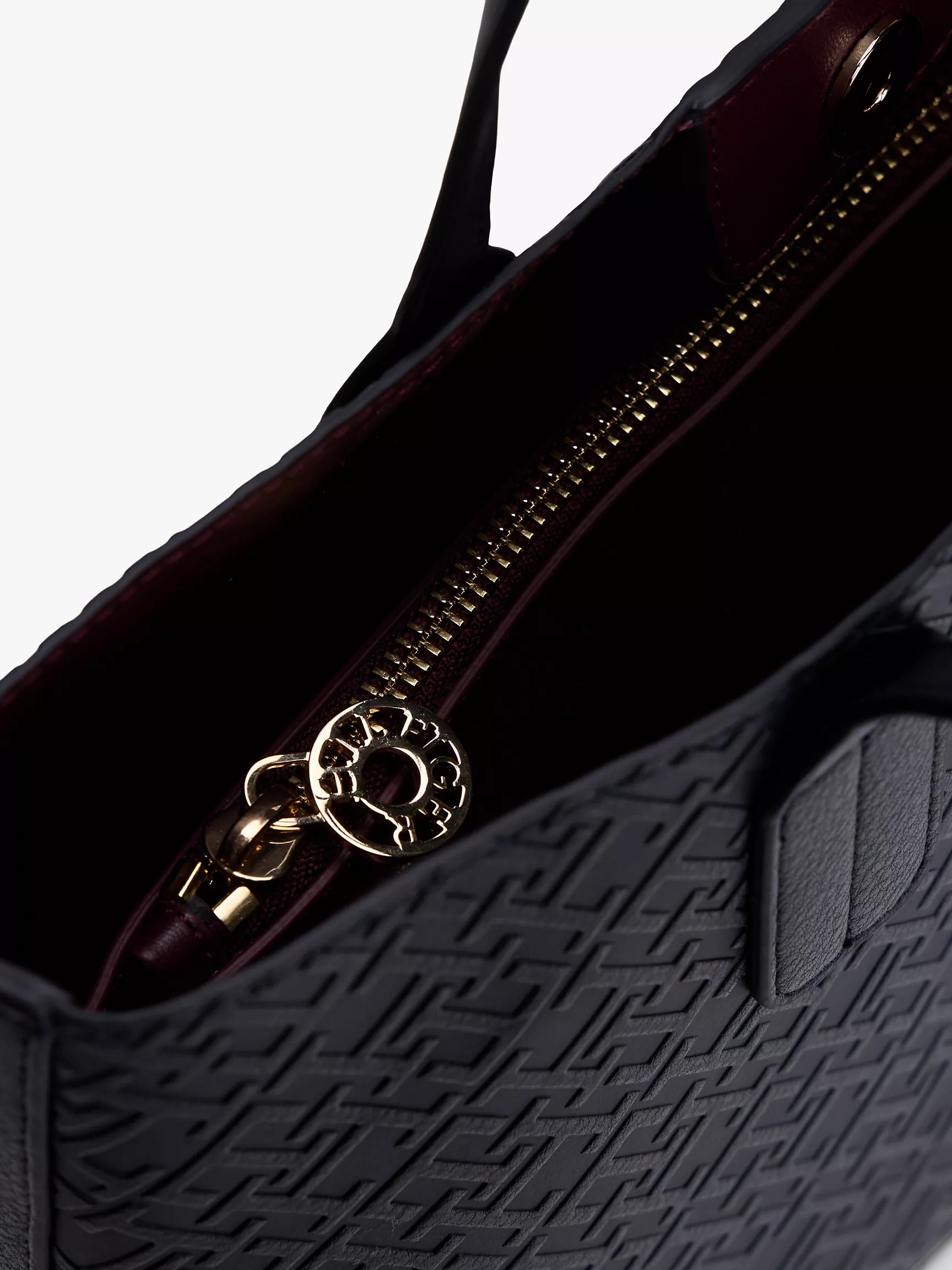 Tommy Embossed Allover Monogram Mini Tote Bag Lebanon