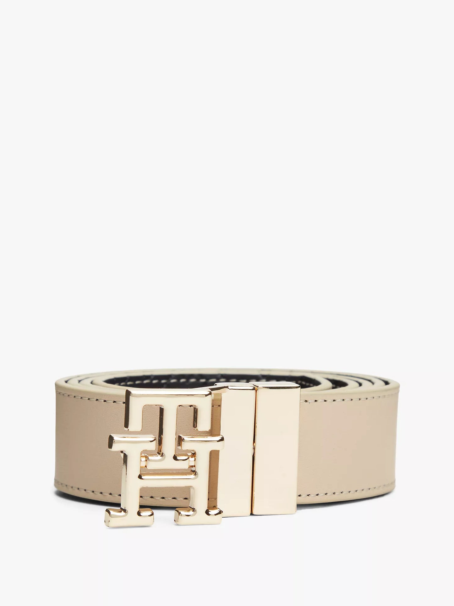 Tommy Monogram Buckle Reversible Leather Belt Lebanon