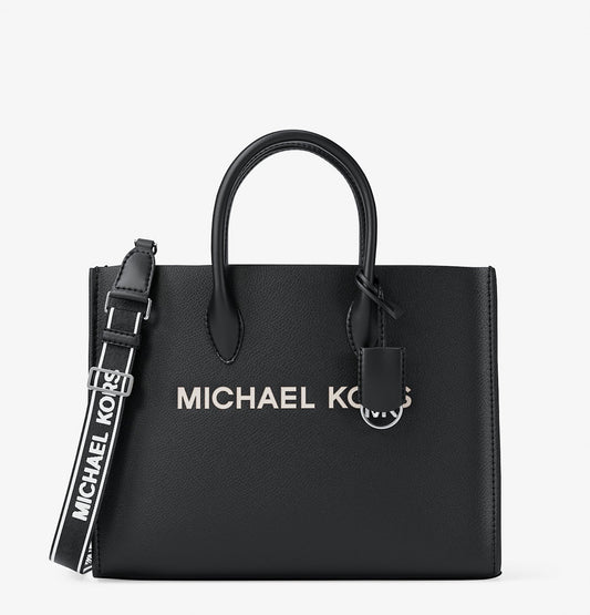 Michael Kors Mirella Medium Pebbled Leather Tote Bag