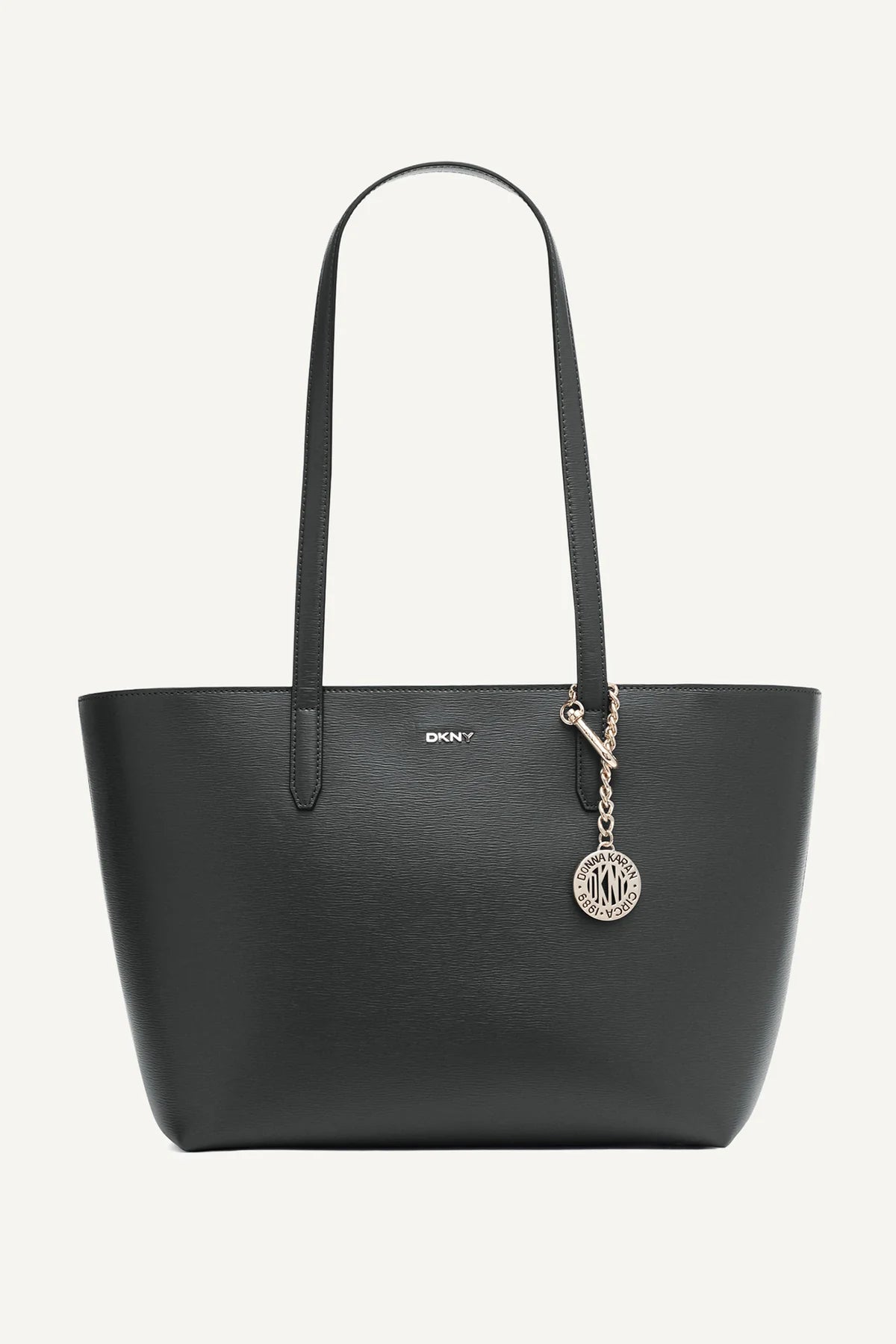 DKNY Bryant Medium Tote Bag with logo charm – image 1