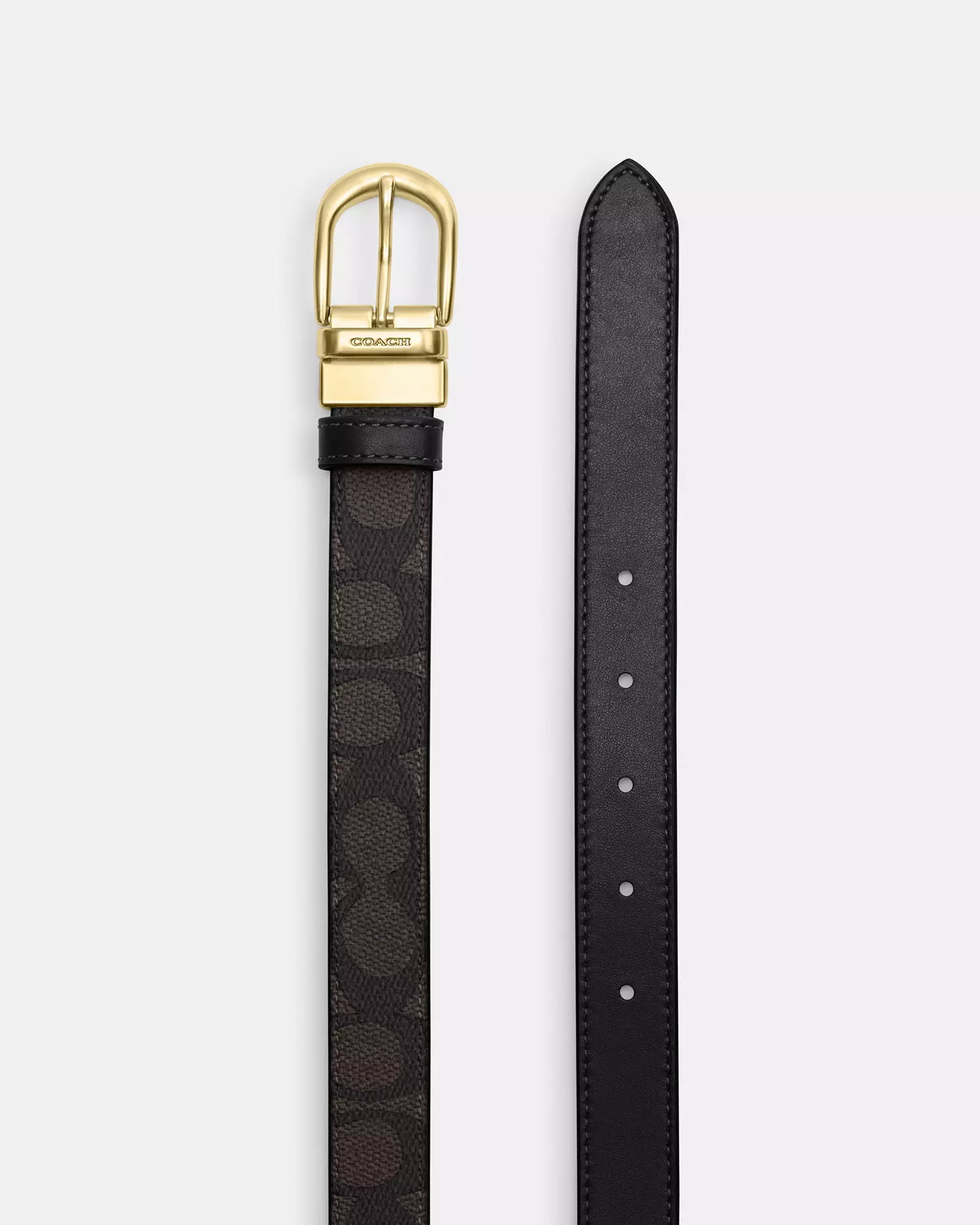 Coach harness buckle cut to size reversible belt Lebanon