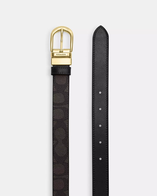 Coach harness buckle cut to size reversible belt Lebanon