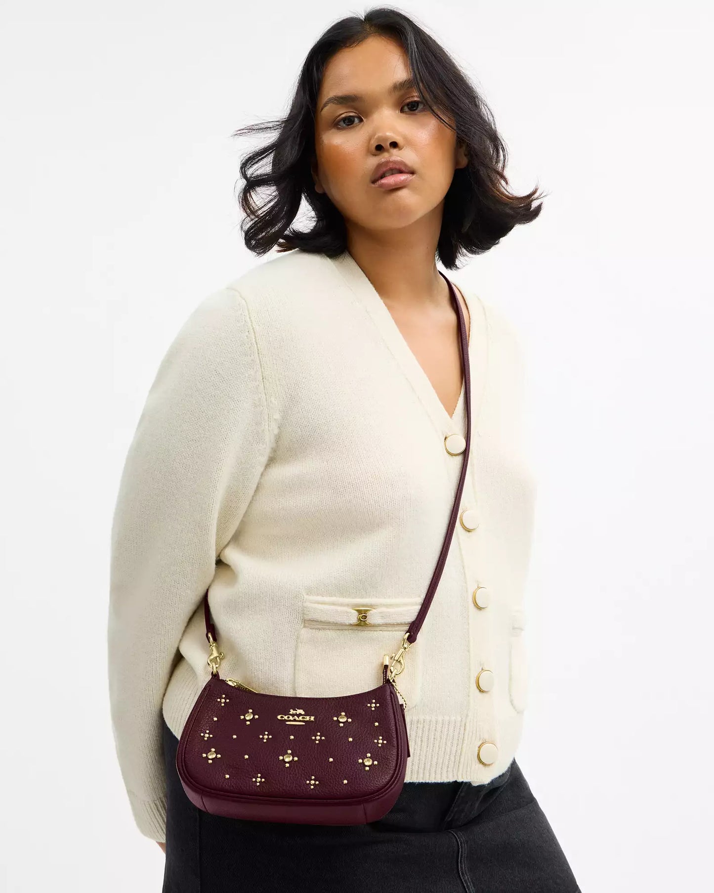 Pre-Order Teri Mini Crossbody Bag Burgundy