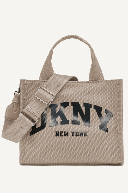 DKNY HADLEE SMALL CANVAS LOGO TOTE