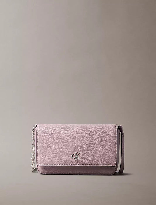 CK Archive Hardware Flap Crossbody Bag Pink - Amariah