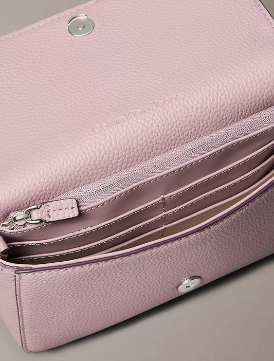 CK Archive Hardware Flap Crossbody Bag Pink - Amariah