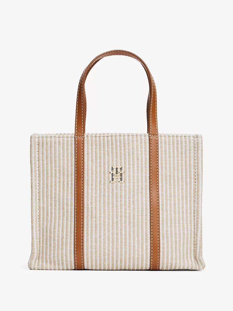 Tommy Stripe Crossbody Mini Tote Bag