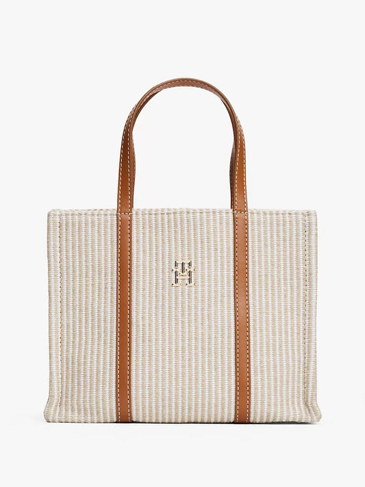 Tommy Stripe Crossbody Mini Tote Bag