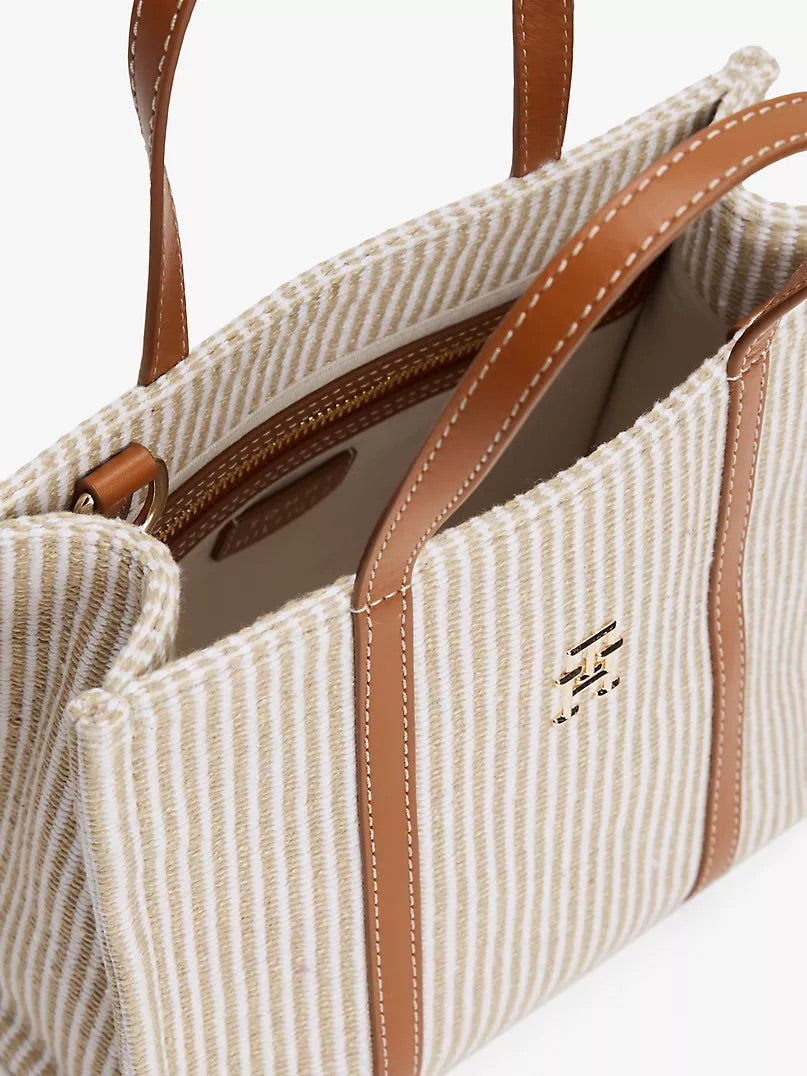 Tommy Stripe Crossbody Mini Tote Bag