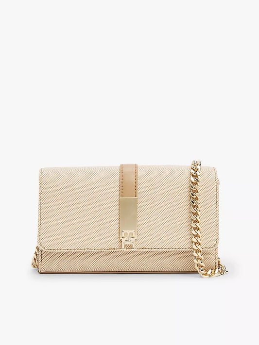 Tommy Monogram Chain-Strap Mini Crossbody Bag