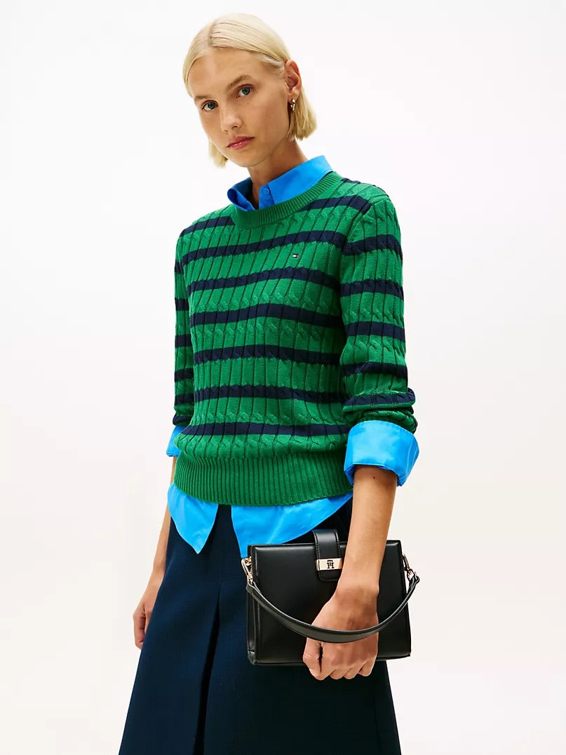 Tommy Monogram Clasp Mini Satchel Bag Lebanon